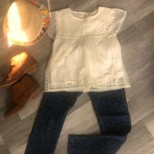 Zara Girls Boho top, size 5/6